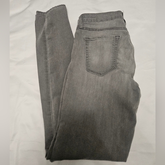 Justblack Gray Skinny Jeans With Distressed Hems! - Picture 1 of 9